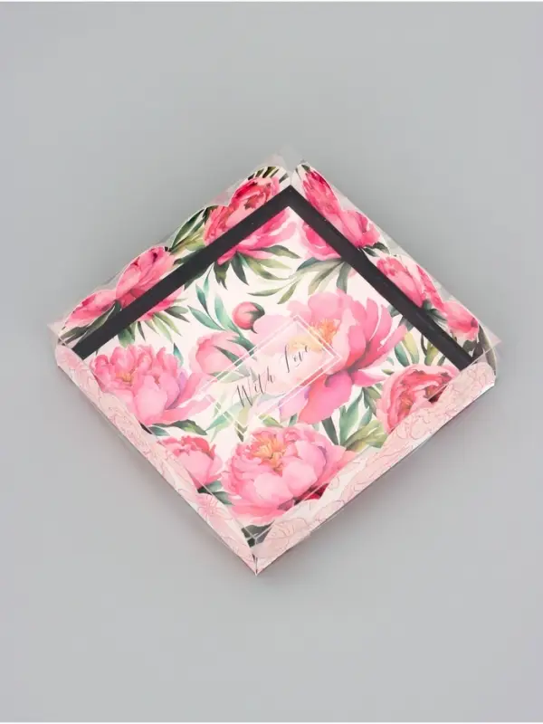 Коробка для печенья, &laquo;С Любовью&raquo;, 12&times;12&times;3 см