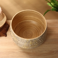 Ваза 25х25х15  +/- 3 см, бамбук