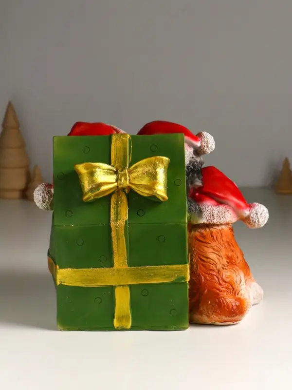 Фигура "Щенки в шкатулке" 16.5х23х18 см,