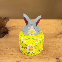 Шкатулка "Заяц" дерево 9х9х16 см