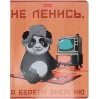 Тетрадь 48л кл Hatber "Мудрая панда", на скобе, скругл углы, 60-65г/м&sup2; 5В МИКС