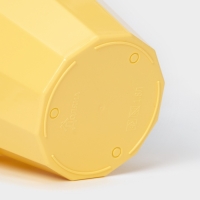 Горшок для цветов с поддоном Доляна &laquo;Эрика&raquo;, 1,8 л, пластиковый, цвет жёлтый