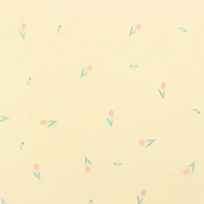 Бумага упаковочная тишью, &laquo;Цветы&raquo;, желтый, 50 см &times; 70 см 17 грамм