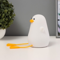 Ночник-мякиш "Уточка" LED USB АКБ бело-желтый 9х9х20 см