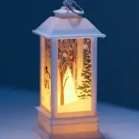 Набор светодиодных фигур, 3 шт, "Яркие фонари", 13х5.5х5.5 см, от бат.3хAG13, Т/БЕЛЫЙ