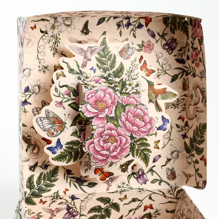 Подарочная коробка складная с 3Д For you, Принцессы, 15х15х7 см