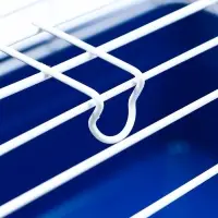 Клетка усиленная для кроликов, 60 х 36 х 32 см, синяя