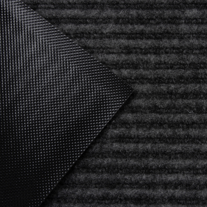 Коврик придверный влаговпитывающий, ребристый, &laquo;Стандарт&raquo;, 40&times;60 см, серый