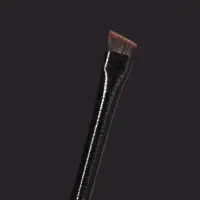 Кисть для макияжа бровей и глаз, плоская, 14&plusmn;1 см, чёрная