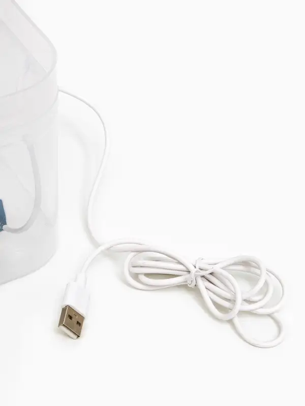 Фонтан для кошек и собак 1,5 л, 16,5 х 13 х 12 см, евророзетка, прозрачный