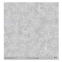 Бумага для скрапбукинга &laquo;Цветочные кружева&raquo;, 30,5 х 30,5 см, 190 г/м&sup2;