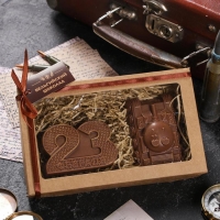 Бельгийский шоколад, 2 в 1 &laquo;23 февраля №2 + Танк&raquo;, 160 г