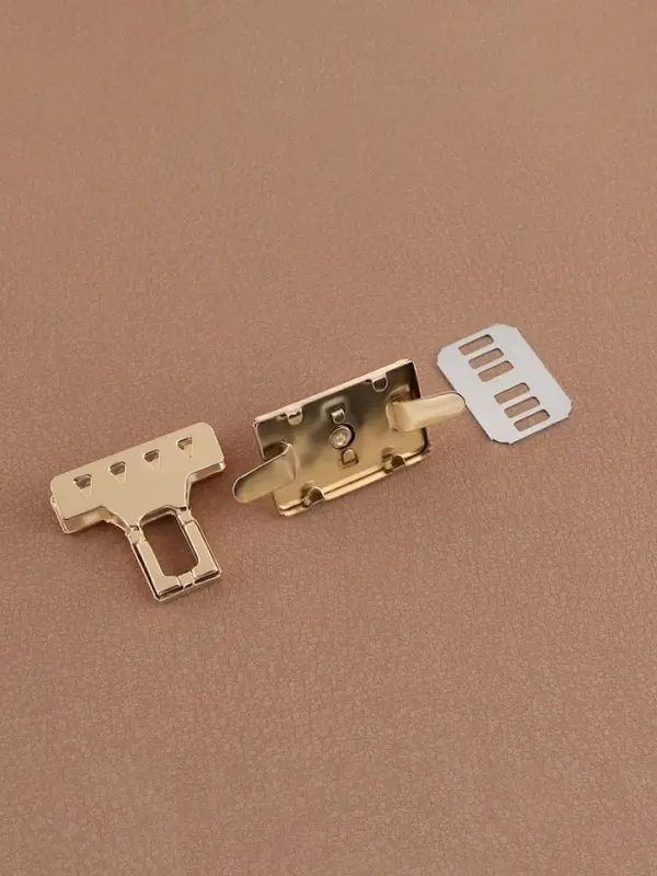 Застёжка для сумки, 3.3&times;3.3 см, цвет золотой