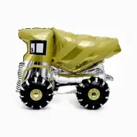 Воздушный шар фольгированный 25" 3D &laquo;Зеленый камаз&raquo;, под воздух