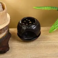 Аромалампа "Магнолия" керамика, цв. тёмно-коричневый, 10х10х9 см