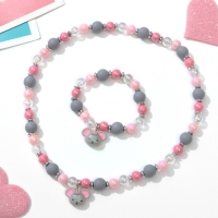 Набор детский &laquo;Выбражулька&raquo; 2 предмета: кулон, браслет, мышка, цветной