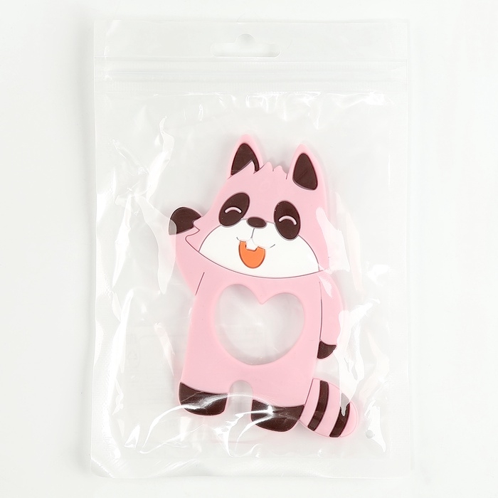 Прорезыватель силиконовый для зубов &laquo;Енот&raquo;