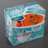 Кастрюля &laquo;Антея&raquo;, 5 л, d=24 см, капсульное дно, индукция