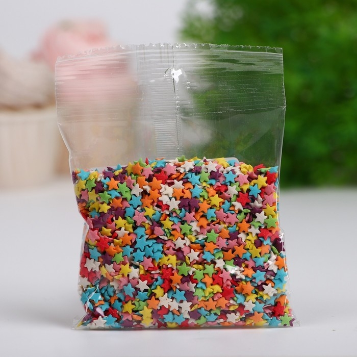 Посыпка кондитерская "Звёзды", ассорти 50 г
