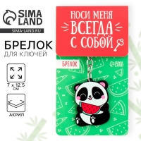 Брелок для ключей акриловый &laquo;Панда&raquo;, 7 х 12,5 см
