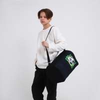 Сумка детская спортивная для мальчика &laquo;Футбол&raquo;, 40х21х24 см, цвет чёрный