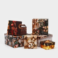 Набор подарочных коробок 6в1 &laquo;С Новым годом&raquo;, 10 х 10 х 6 - 20 х 20 х 11 см, Новый год