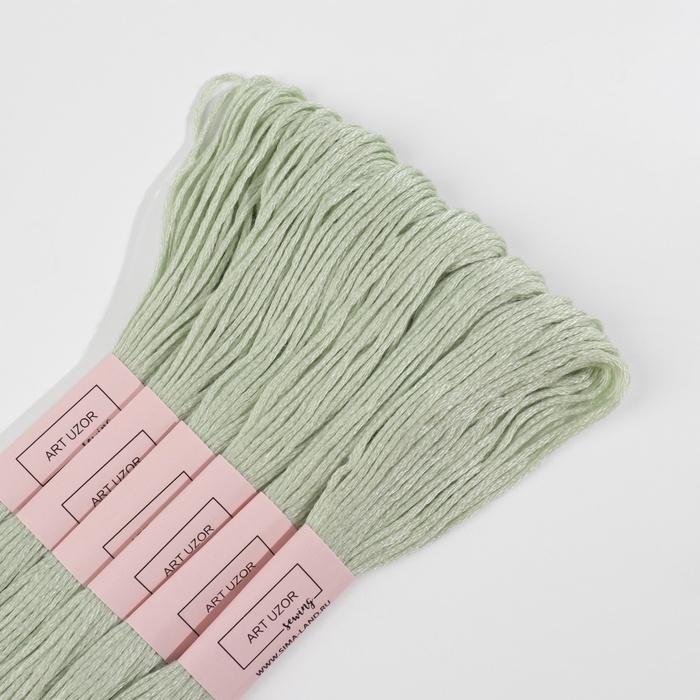 Набор ниток мулине №3064, 8 &plusmn; 1 м, 6 шт, цвет зеленовато-серый