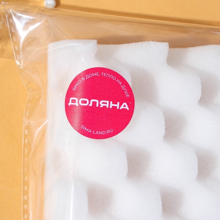 Мат для сушки цветов из мастики Доляна, 24,5&times;19&times;2,5 см, цвет белый