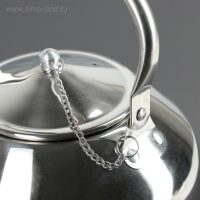 Чайник заварочный из нержавеющей стали &laquo;Аркадий&raquo;, 3 л, цвет хромированный