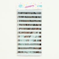 Скатерть &laquo;Полоска&raquo;, 137х183 см, цвет серебро