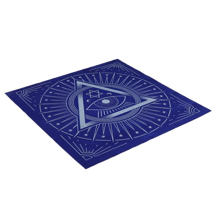 Скатерть для гадания бархатная на Хэллоуин &laquo;Глаз Оракула&raquo;, 50х50 см, 16+