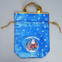 Пакет-мешок из нетканного материала &laquo;Новый год&raquo;, 25 х 32 см, Новый год