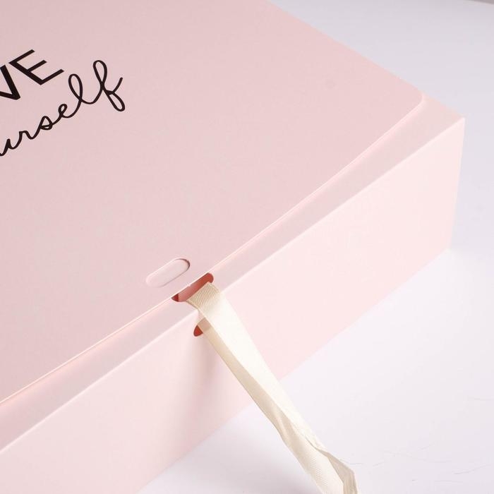 Коробка подарочная складная, упаковка, &laquo;Поздравляю&raquo;, 31 х 24.5 х 8 см, БЕЗ ЛЕНТЫ