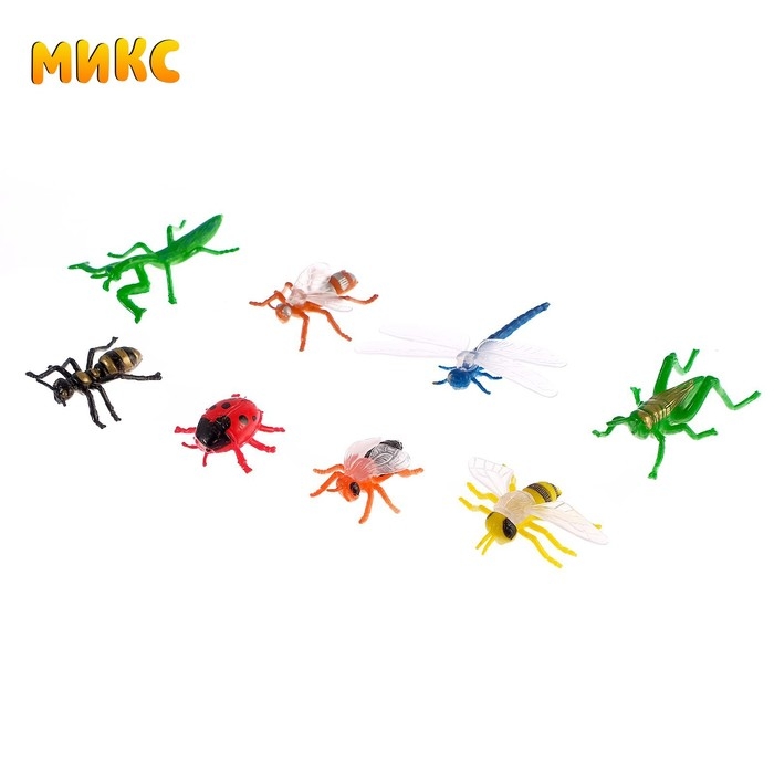 Набор животных &laquo;Насекомые&raquo;, 8 фигурок, МИКС