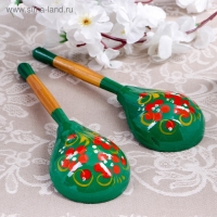 Ложка &laquo;Зеленушка&raquo;, столовая, 19&times;6 см, хохлома, микс