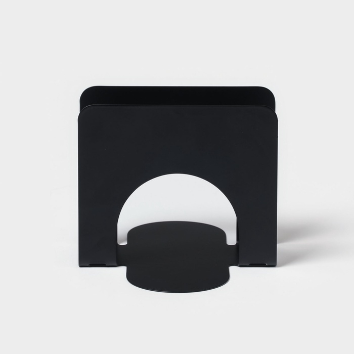 Салфетница Доляна &laquo;Трансформер&raquo;, 10&times;12 см, чёрная