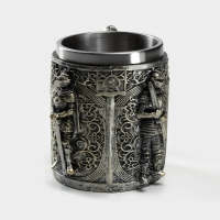 Кружка из нержавеющей стали &laquo;Стража&raquo;, 400 мл, цвет серебряный