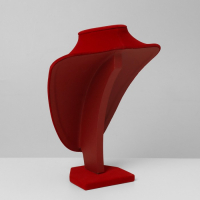 Бюст для украшений, 17,5&times;13&times;25 см, h=25 см, цвет красный