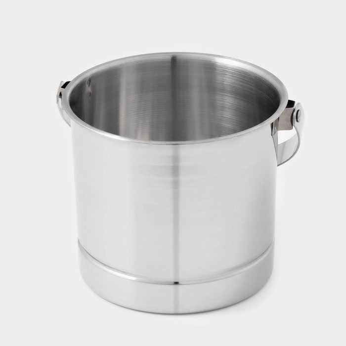 Ведро для льда из нержавеющей стали, 1,3 л, 14,5&times;12,5 см