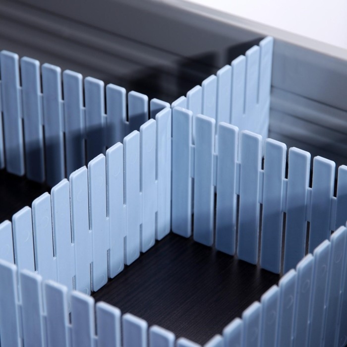 Органайзер - разделитель для ящиков, 4 шт, 46&times;7 см, цвет МИКС