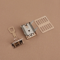 Застёжка для сумки, 3,5 &times; 2,6 см, цвет золотой