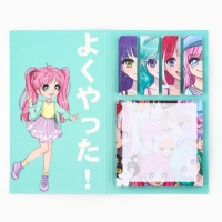 Книжка стикеров &laquo;Аниме&raquo;, 5 блоков, 30 л