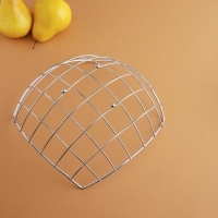 Фруктовница Доляна &laquo;Решето&raquo;, 23,5&times;23,5&times;10,5 см, цвет серебряный