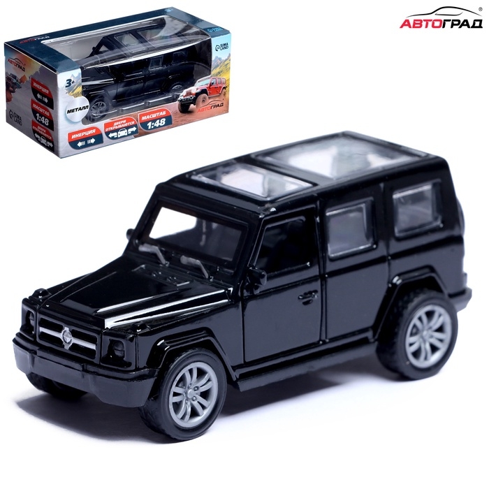 Машина металлическая &laquo;Крузер&raquo;, 1:48, инерция, открываются двери, цвет чёрный
