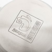 Кастрюля с крышкой из нержавеющей стали Доляна &laquo;Классика&raquo;, 3 л, d=20 см