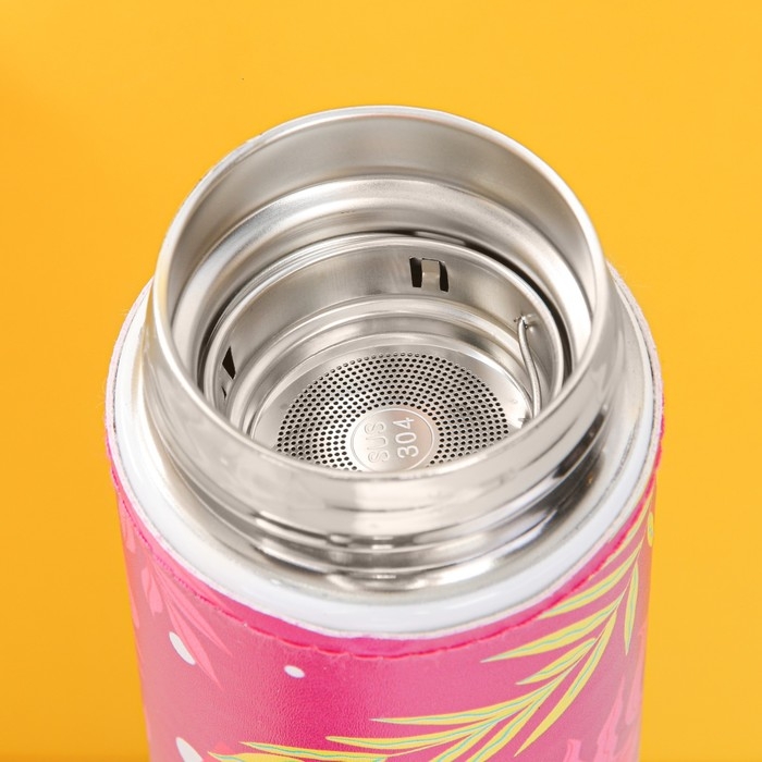 Термос с индикатором температуры &laquo;Живи ярко&raquo;, 500 мл, сохраняет тепло 8-10 ч