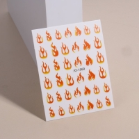 Наклейки для ногтей &laquo;Огоньки&raquo;, цвет жёлтый/оранжевый