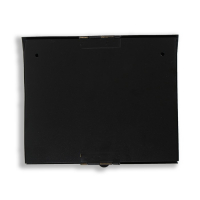 Ящик почтовый без замка (с петлёй), горизонтальный &laquo;Мини&raquo;, чёрный