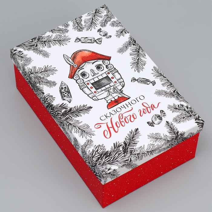 Набор новогодних подарочных коробок 15 в 1 &laquo;Счастья и любви&raquo;, 12 х 6.5 х 4 см - 46.5 х 30 х 17.5 см, Новый год