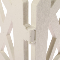 Ограждение декоративное, 35 &times; 232 см, 4 секции, пластик, белое, MODERN, Greengo